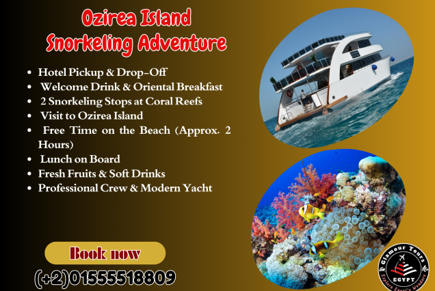 Ozirea Island Snorkeling Boat Trip in Hurghada