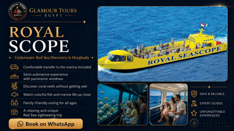 Escursione in semi-sottomarino Royal Scope a Hurghada alla scoperta dei fondali del Mar Rosso